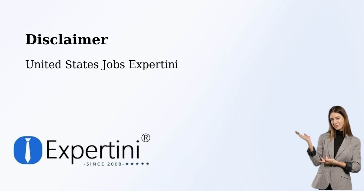 Disclaimer – North Bergen - United States Jobs Expertini